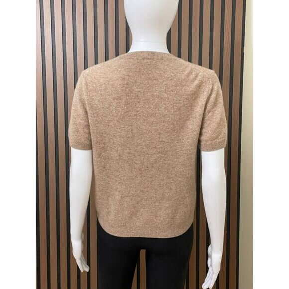 Quince Women's L Brown Sweater Mongolian Cashmere Pullover Tight-Knit Casual - Picture 2 of 9